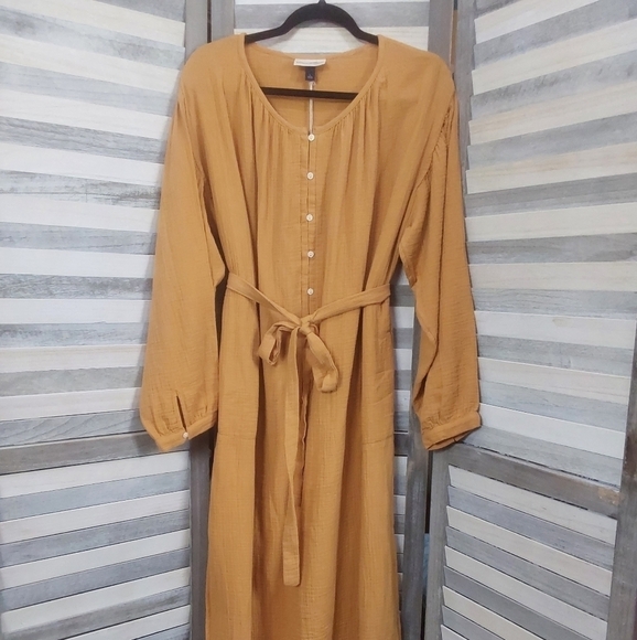 Women's Balloon Long Sleeve Tie-Front Shirtdress | Universal Thread | X Small - Picture 4 of 13